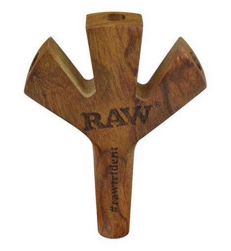 [INTREF0001146] RAW TRIDENT WOODEN CIGARETTE HOLDER