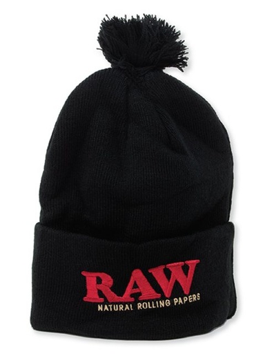 [INTREF0001156] RAW X KNIT HAT BLACK