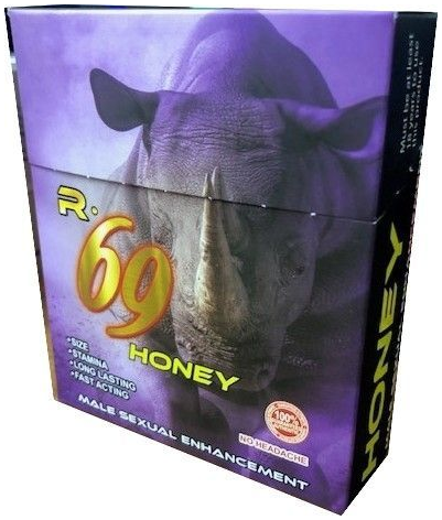 [RHINO -12924] RHINO 69 HONEY 15 POUCHES