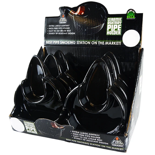[INTREF0005861] SMOKE ZILLA ASHTRAY PIPE HOLDER CERAMIC #28205