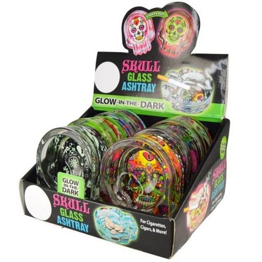 [INTREF0005876] SMOKE ZILLA GLOW SUGAR SKULL ASHTRAY #20120