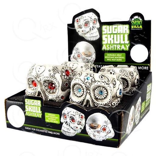 [INTREF0005871] SMOKE ZILLA SUGAR SKULL ASHTRAY # 24879