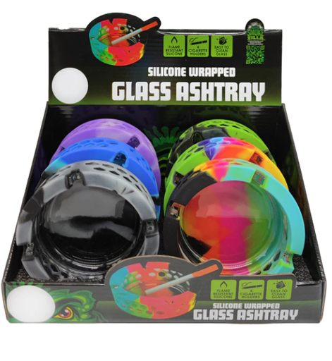 [INTREF0005884] SMOKEZILLA WRAPPED GLASS ASHTRAY #22626
