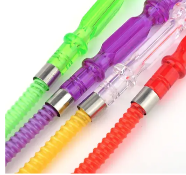 [INTREF0001414] SUNLIGHT HOOKAH DISPOSABLE PLASTIC HOSE BLACK