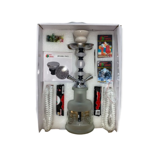 [TANYA -14698] TANYA HOOKAH KIT #2 ALL IN 1 (BLACK, BLUE, PINK, PURLE, WHITE, RED)