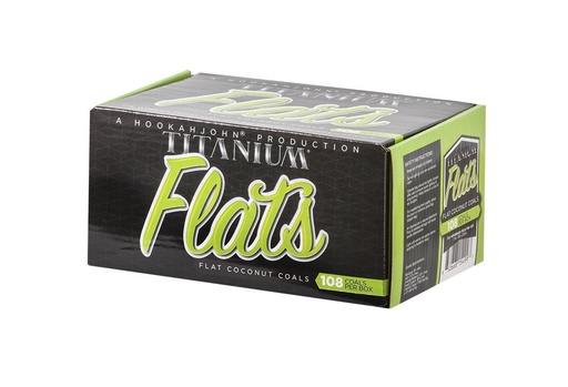 [INTREF0001498] TITANIUM FLAT COCONUT 108 COALS PER BOX