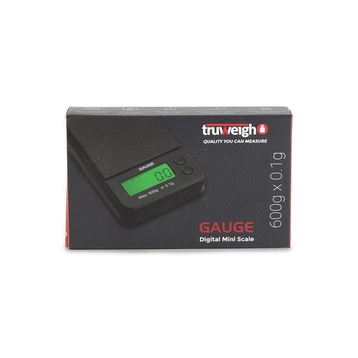 [INTREF0001549] TRUWEIGH GAUGE DIGITAL MINI SCALE 600 G X 0.1 G BLACK
