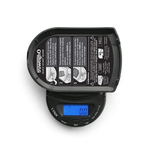 [INTREF0001554] TRUWEIGH LYNX DIGITAL MINI SCALE 100 G X 0.01 G BLACK