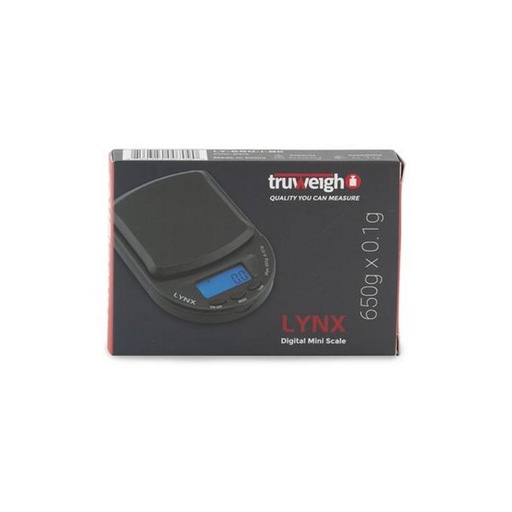 [INTREF0001555] TRUWEIGH LYNX DIGITAL MINI SCALE 650 G X 0.1 G BLACK