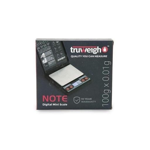 [INTREF0001563] TRUWEIGH NOTE DIGITAL MINI SCALE 100 G X 0.01 G BLACK