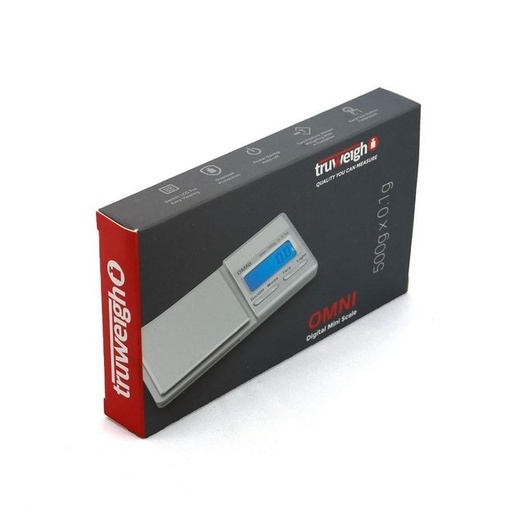 [INTREF0001564] TRUWEIGH OMNI DIGITAL MINI SCALE 500 G X 0.1 G SILVER