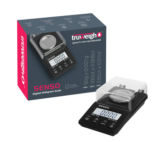 [TRUWEI-17183] TRUWEIGH SENSO DIGITAL MILLIGRAM SCALE 50G*0.001G BLACK