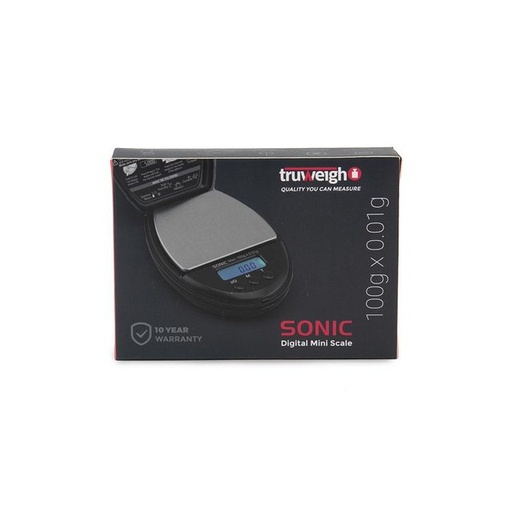 [INTREF0001569] TRUWEIGH SONIC DIGITAL MINI SCALE 600 G X 0.1 G BLACK