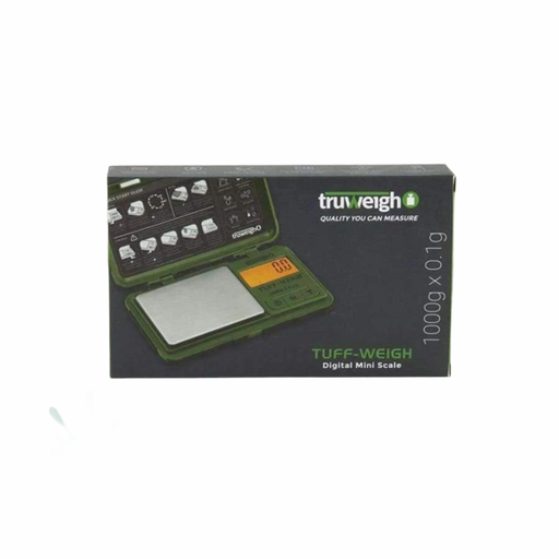 [INTREF0001574] TRUWEIGH TUFF-WEIGH DIGITAL MINI SCALE 1000G X 0.1 G GREEN