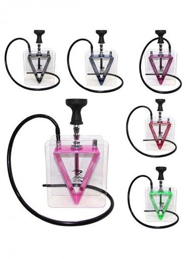 [ZEBRA -16462] ZEBRA FOUNTAIN HOOKAH W/SILICON HOSE & BOWEL "13""12"