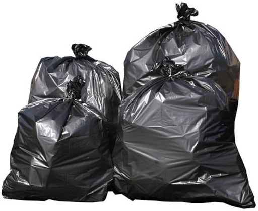 [BLACK -23998] BLACK GARBAGE BAGS - 55 GALLON  38X58 100BAGE PER CASE