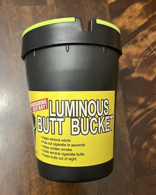 [CAR BU-23996] CAR LUMINOUS BUTT BUCKET ASHTRAY BLACK COLOR 12PCS