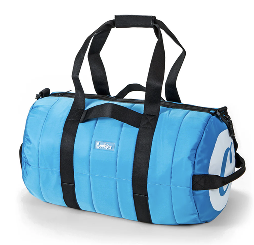 [HERITA-20485] APEX SOFT NYLON "SMELL PROOF" DUFFEL BAG W/ RUBBER PATCH & JACQUARDED LOGO STR APS