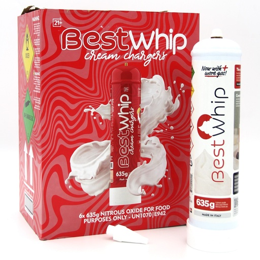 BEST WHIP NITROUS OXIDE CREAM CHARGER 635G