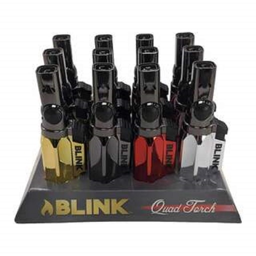 [INTREF0000149] BLINK QUAD TORCH 4 FLAME 12 CT PER DISPLAY