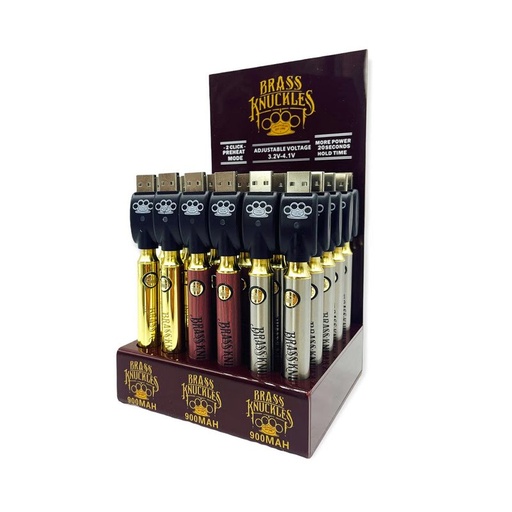 BRASS KUNCKLES BATTERY DISPLAY 30PCS