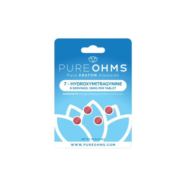 PURE OHMS 18MG 7-HYDROXY KRATOM ALKALOIDS CAPSULES 4CT 10 PACKS - Image 2