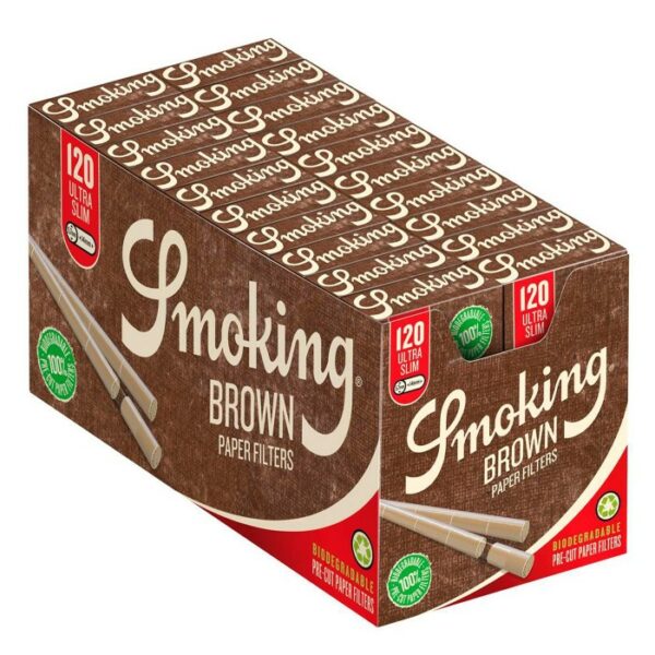 SMOKING BROWN 120 ULTRA SLIM (5.7 MM, 14MM) 20 BOX 120 EACH