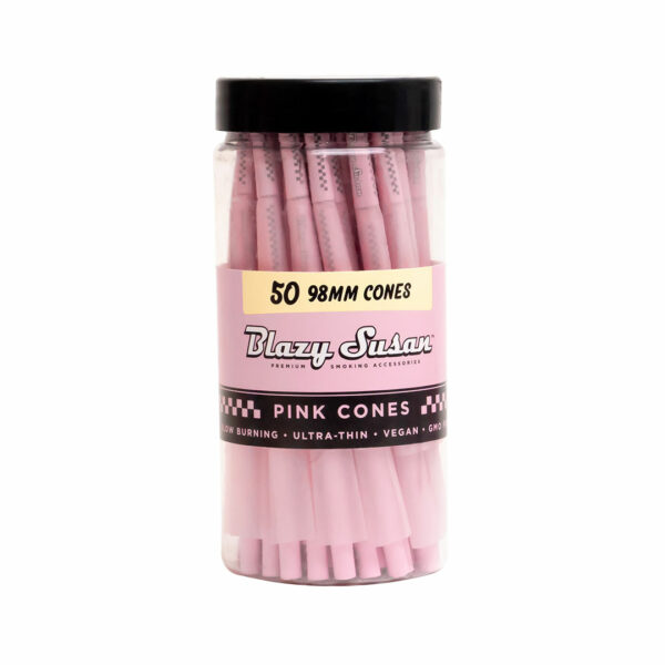 BLAZY SUSAN CONE PINK 50 CONES JAR - Image 2