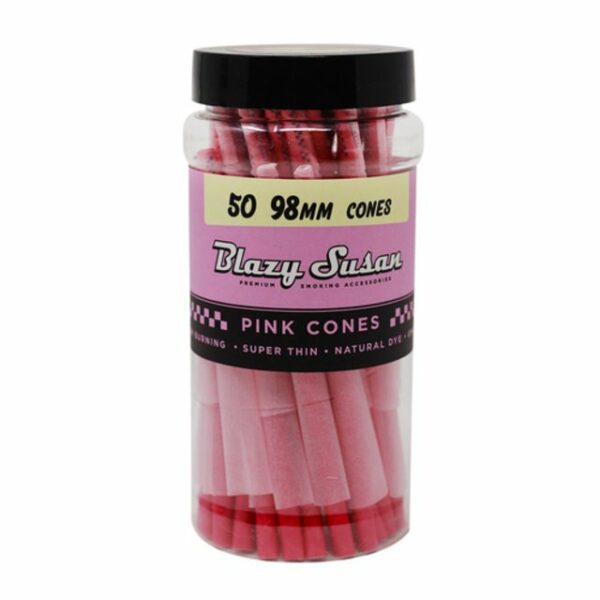 BLAZY SUSAN CONE PINK 50 CONES JAR