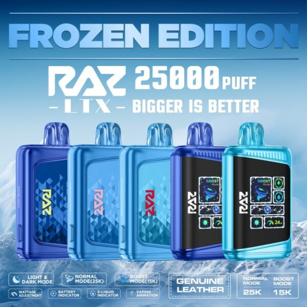 RAZ LTX 25000 FROZEN EDITION 5PCS