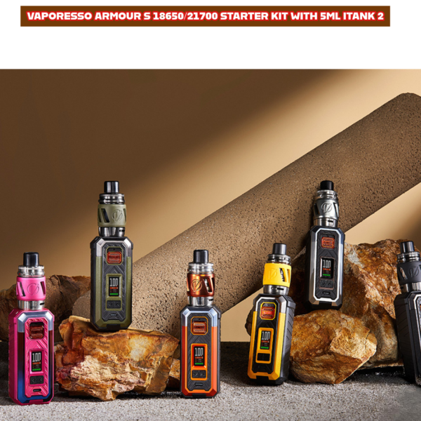 VAPORESSO ARMOUR S 18650/21700 STARTER KIT WITH 5ML ITANK 2