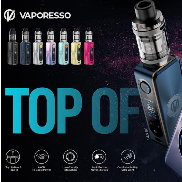 VAPORESSO GEN SE 80W 18650 STARTER KIT WITH 3ML ITANK T